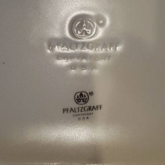 Lovely Vintage Pfaltzgraff Pearlesque Serving Tray "Welcome To Our Home" - Picture 6 of 10